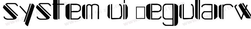 system ui Regularwoff2字体转换